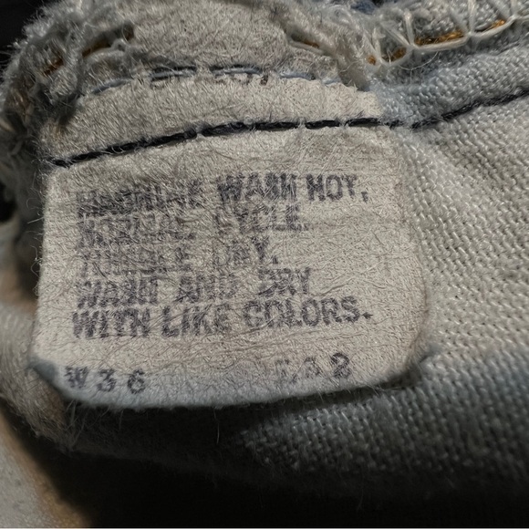 Vintage 1984 505 Levi’s Jeans Faded Blue Size 36x32 - Picture 15 of 16